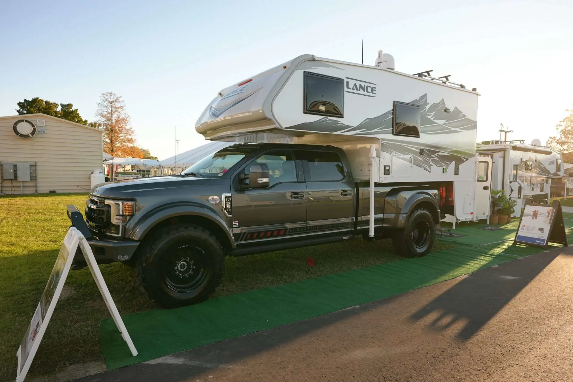 Lance truck camper on Ford F550
