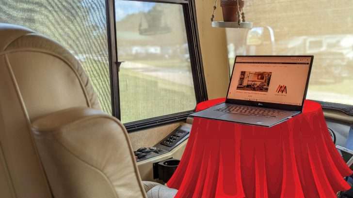 Turn Your Motorhome RV Steering Wheel Into a Table