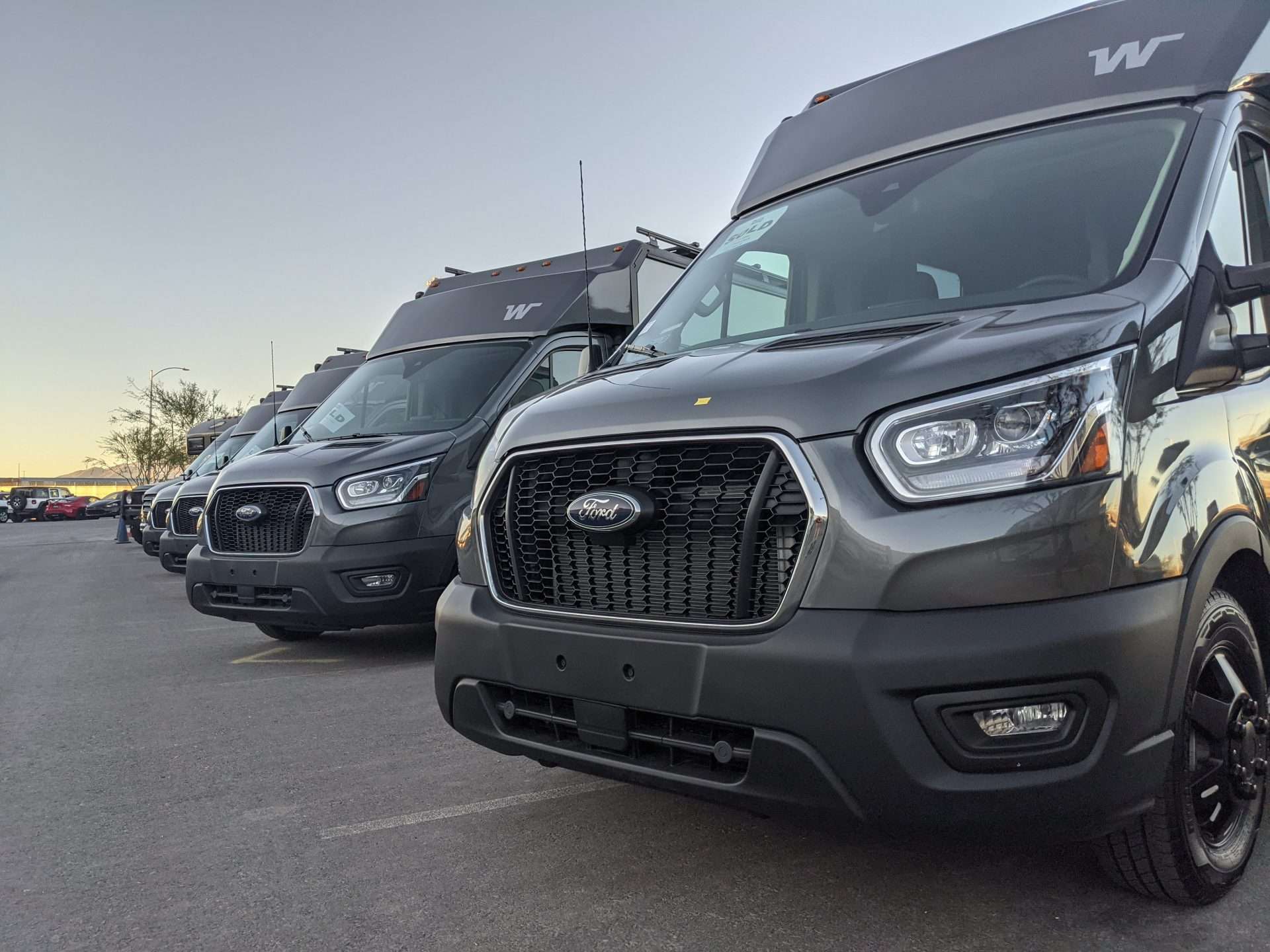 rv manufacturer Winnedbago builds the EKKO on a ford transit chassis