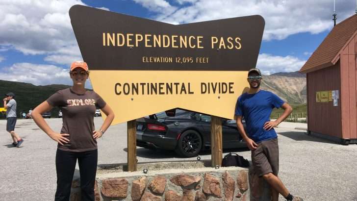 Mortons on the Move at the Continental Divide sign