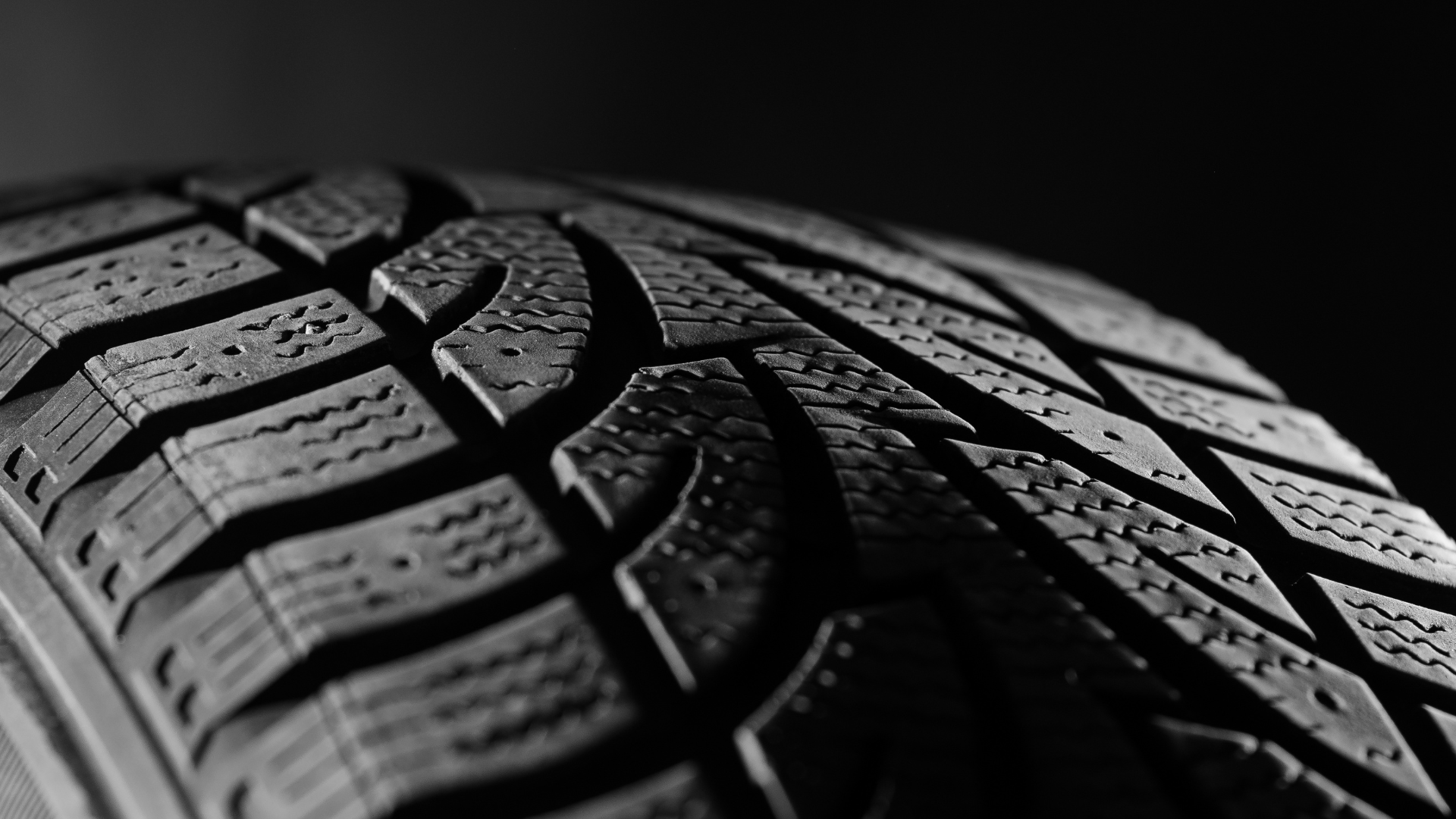 Close up of car tire.