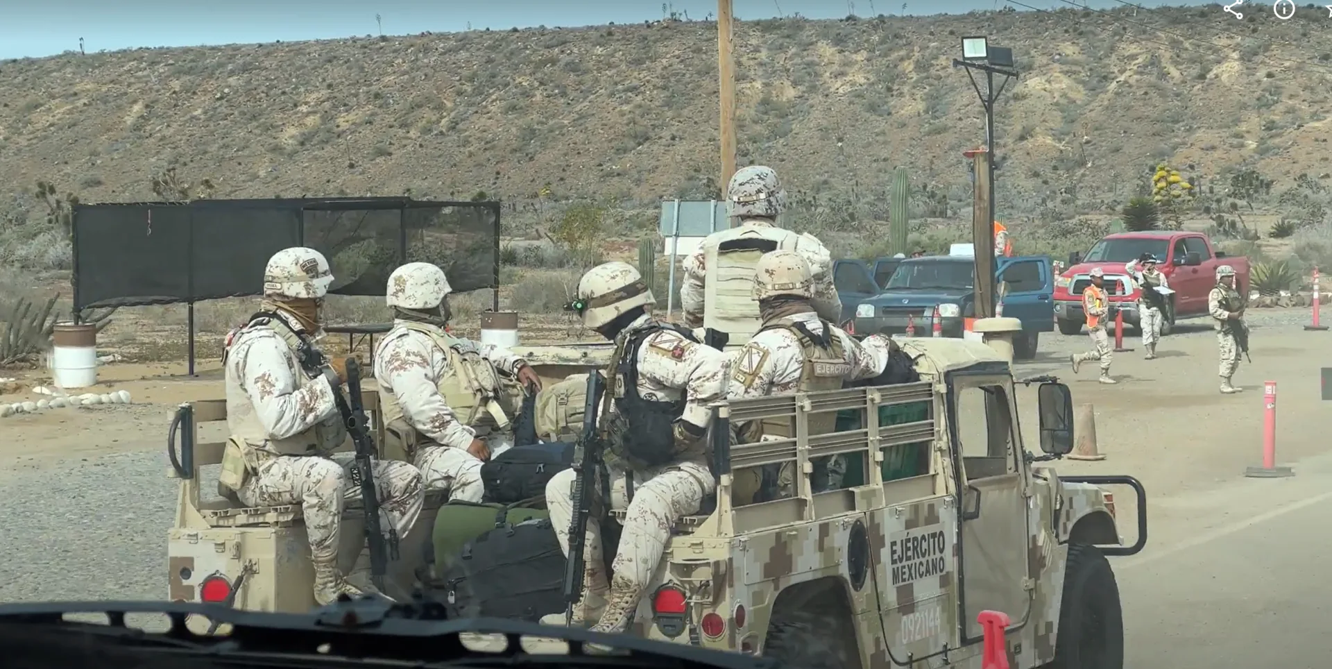 military checkpoints are common in mexico