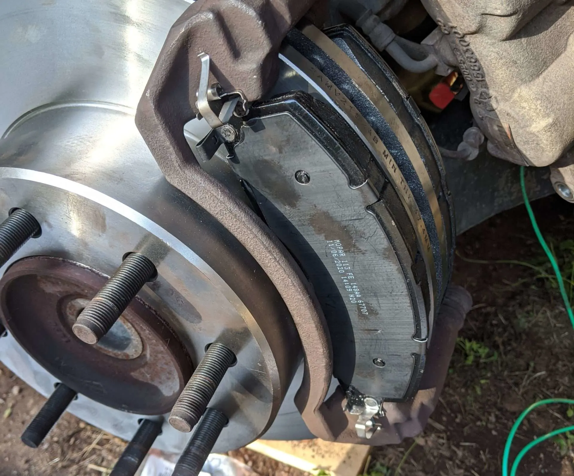 Replacing pads and rotors on ram 3500 
truck