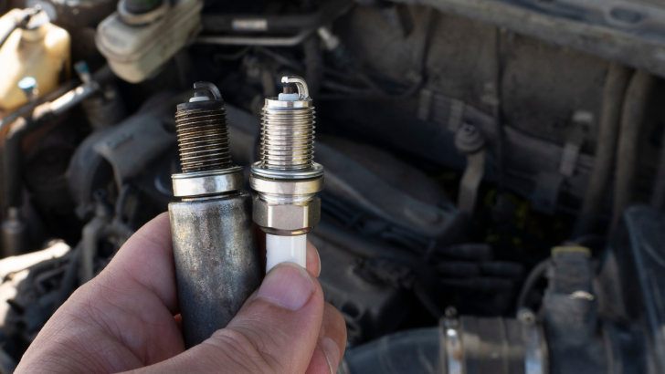 Oil on the Spark Plug Gives a Clue to Engine Troubles