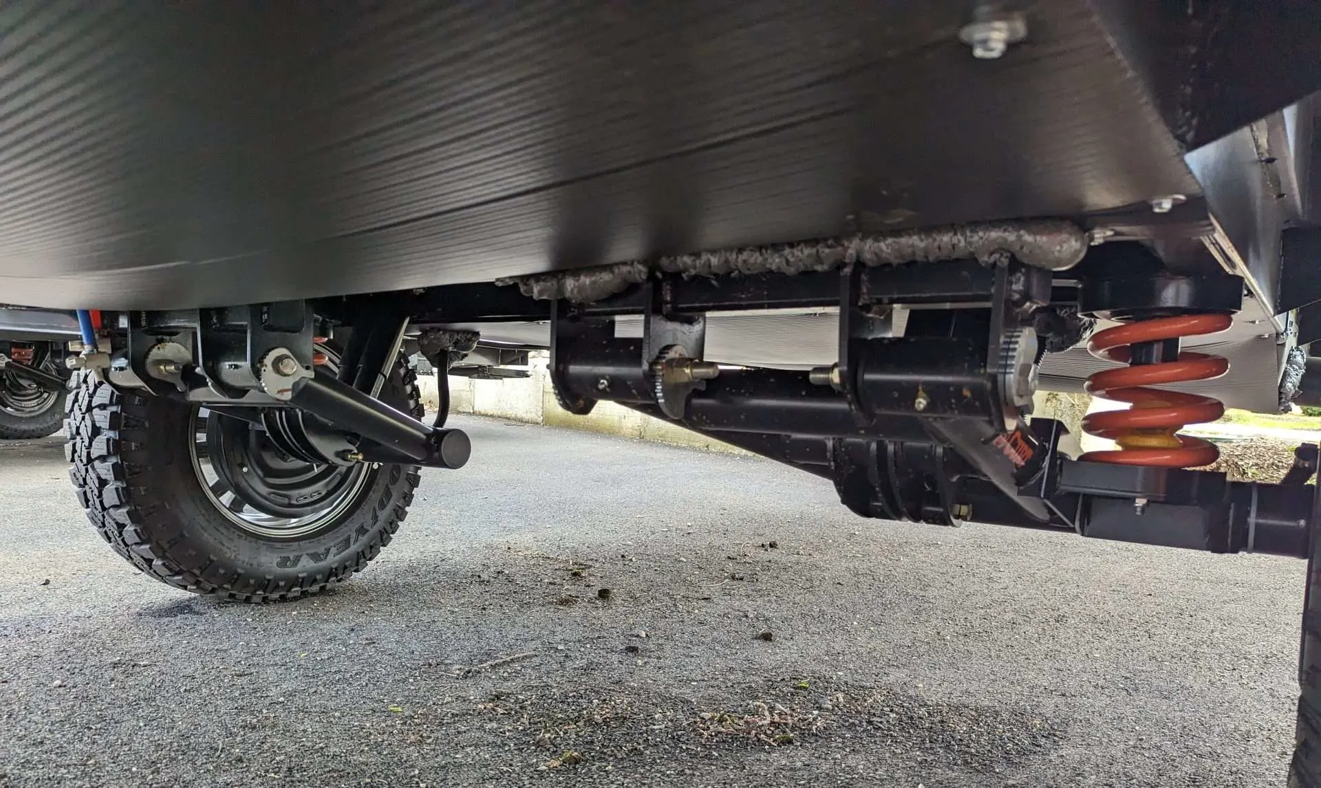 independent coil suspension on a trailer