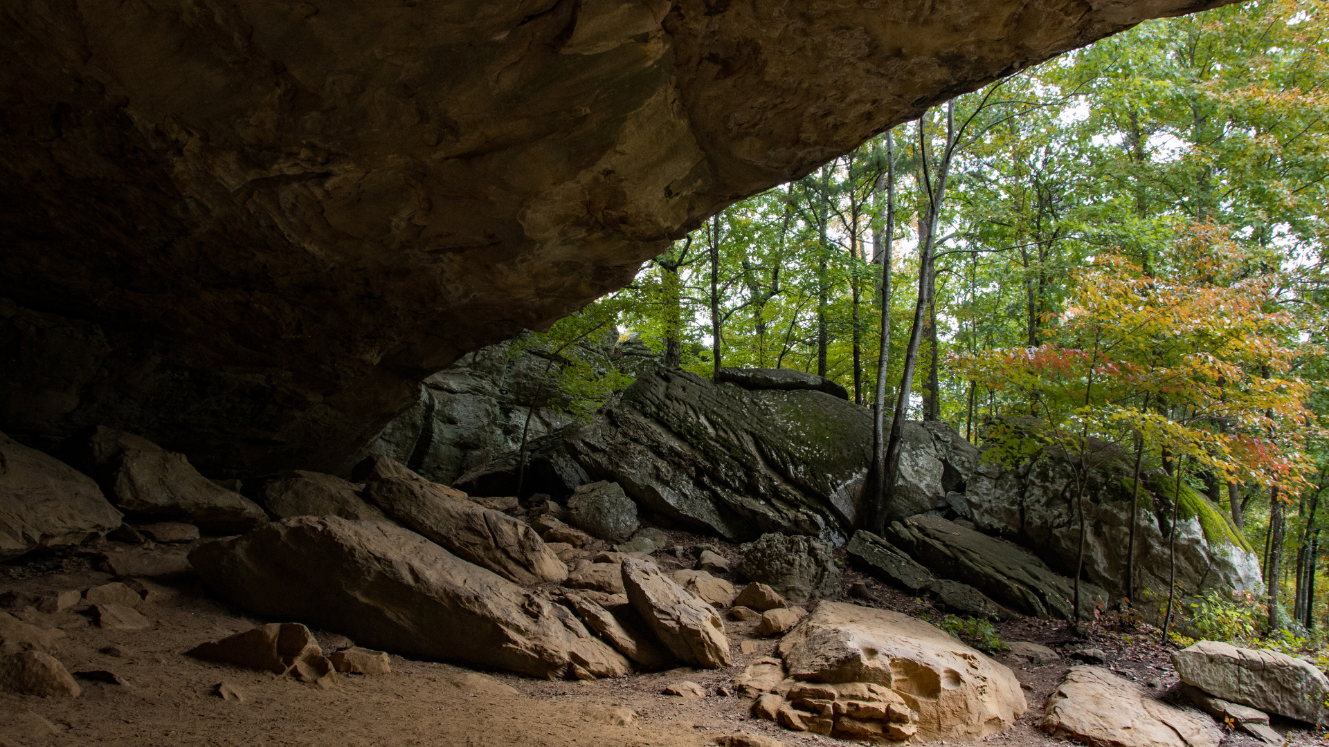 Interior of Arkansas cave