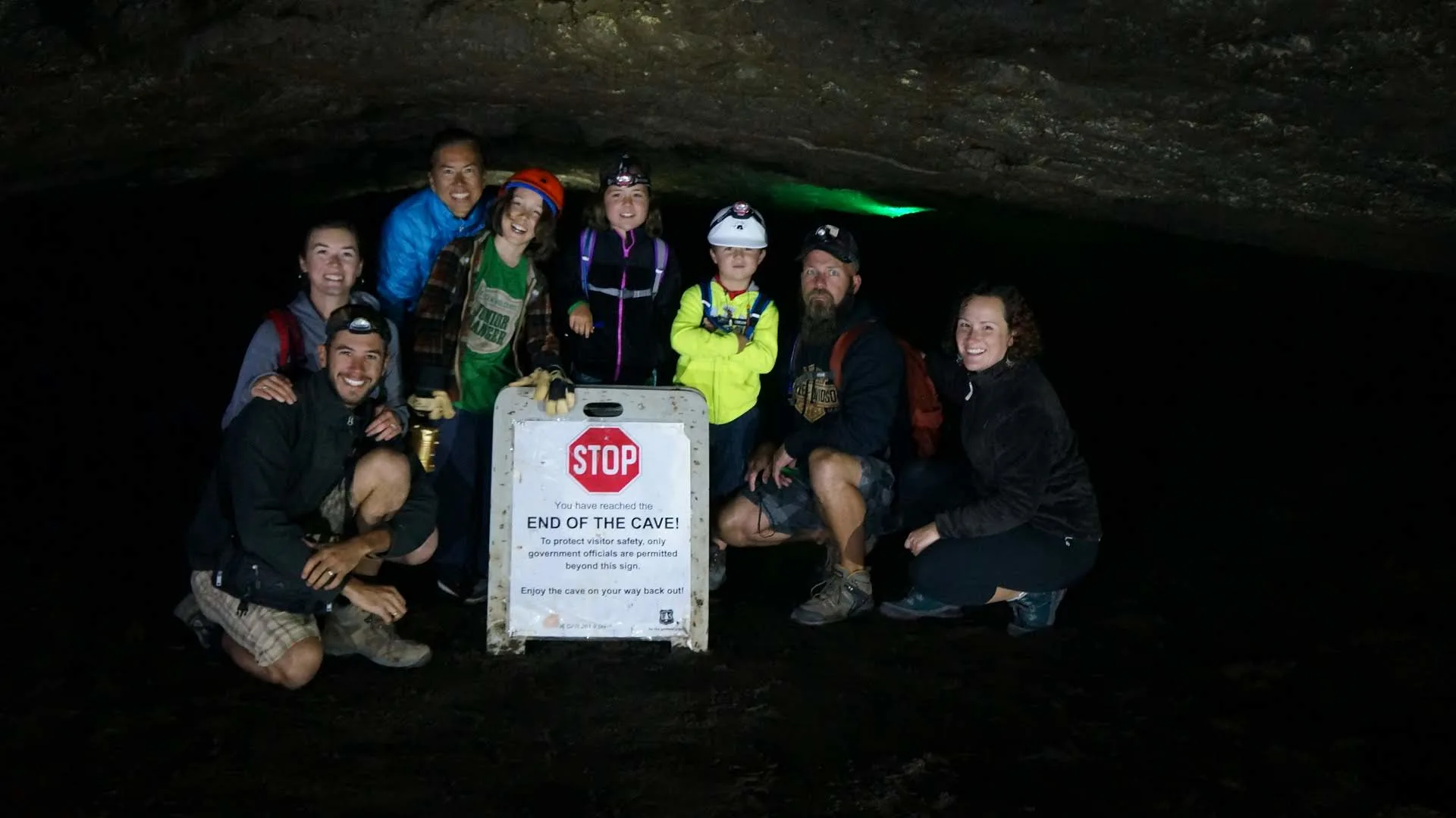 Mortons on the Move spelunking with a group