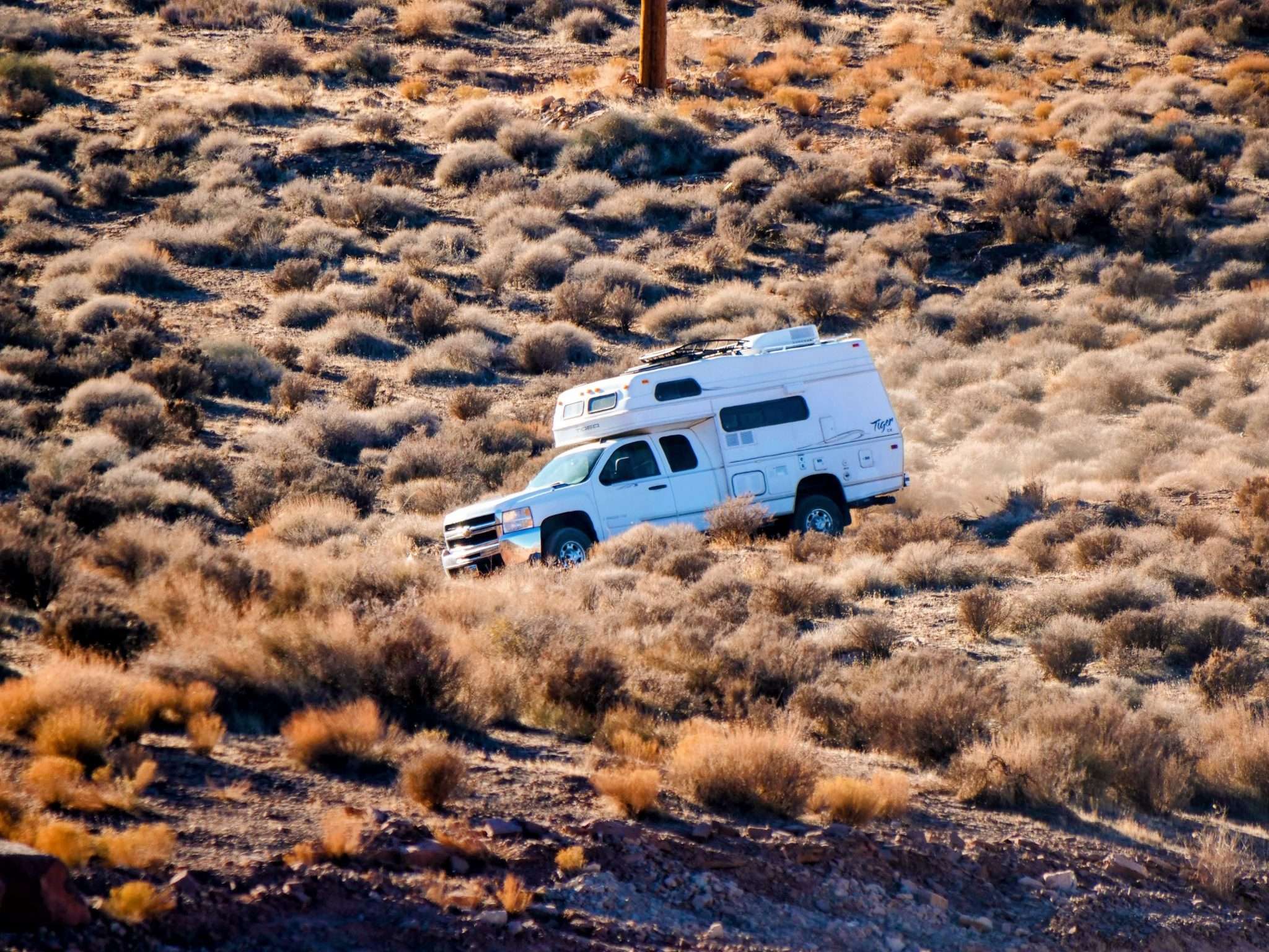 provan tiger vehicle off-roading through desert