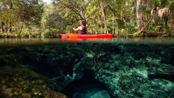 Florida Cave below water surface