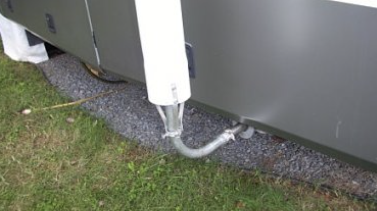 exhaust pipe on RV