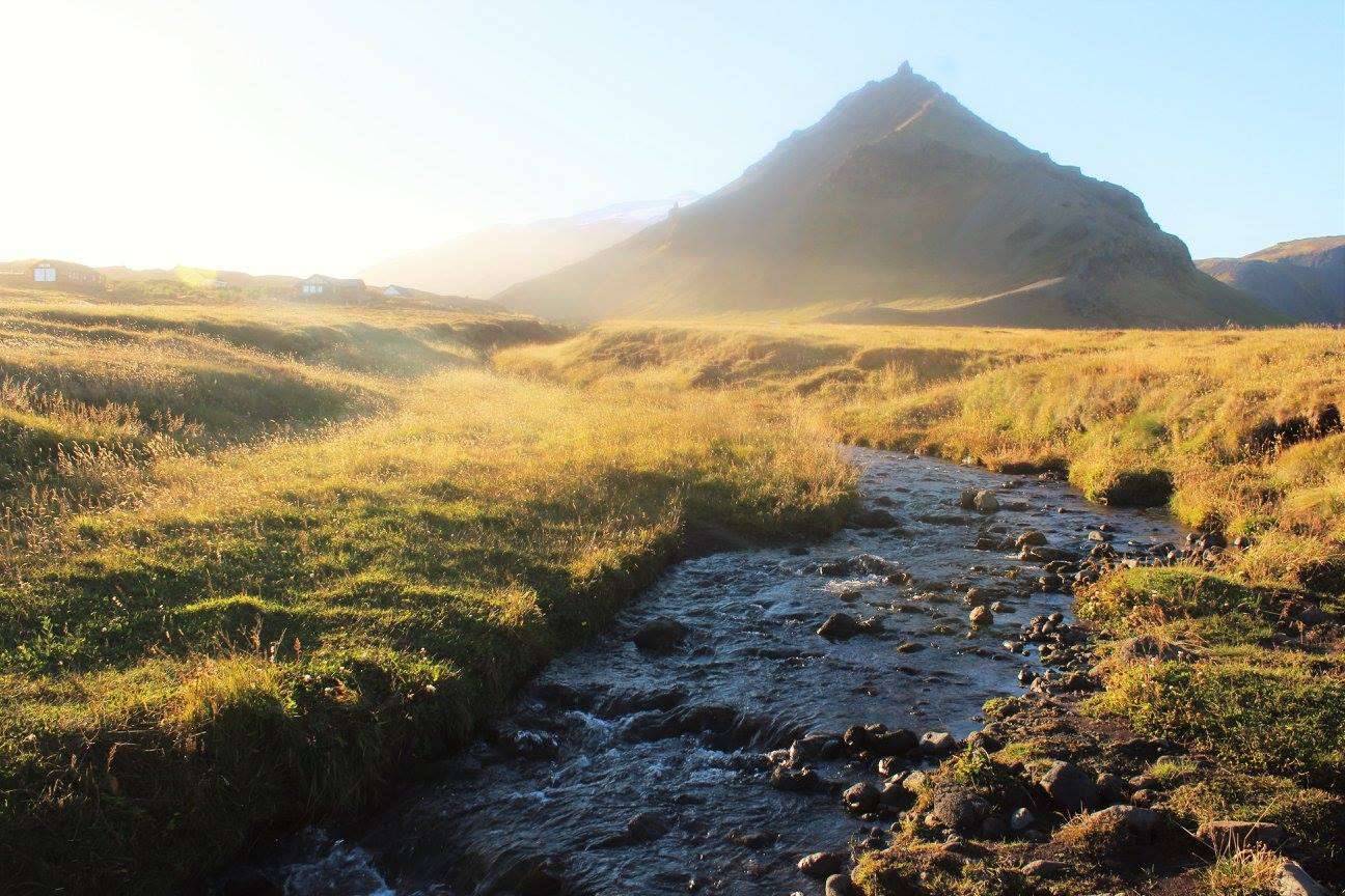 Iceland hiking trail