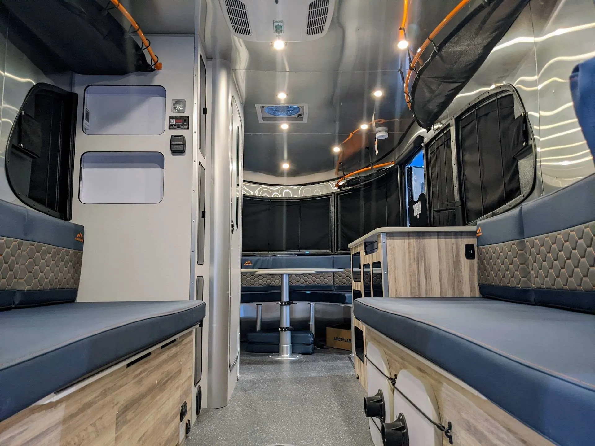 Interior of the airstream basecamp