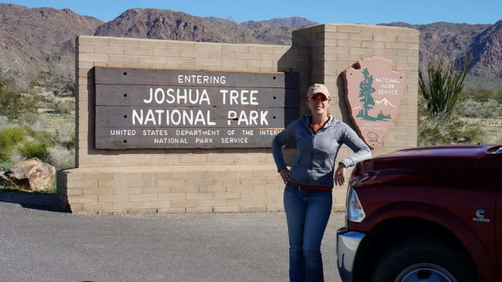joshua tree national park sign morton