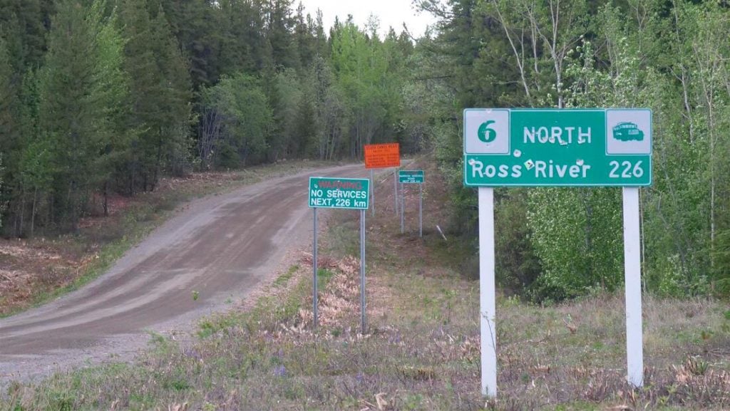 canol road sign