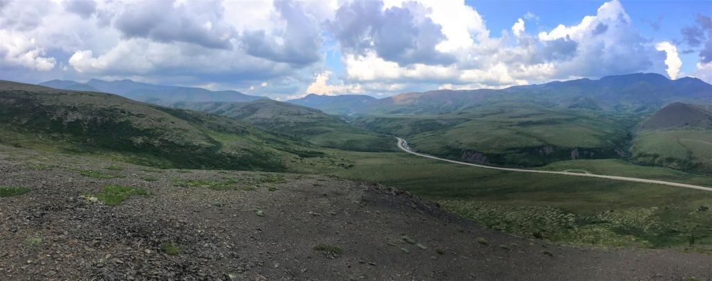 Spectacular view from dempster highway