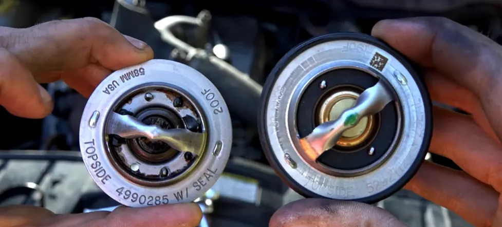 cummins 6.7 thermostat replacement old vs new